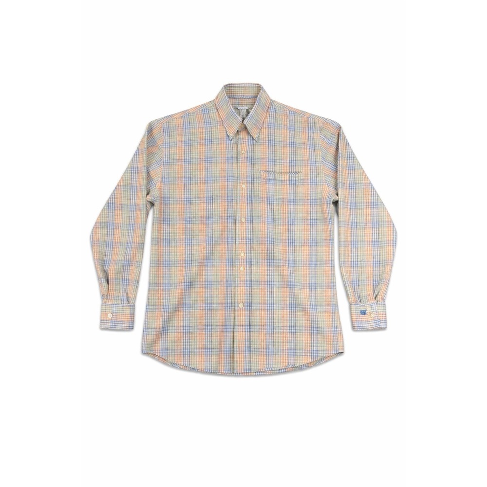 Cutter‎ & Buck Mens Medium Plaid Button Down Shirt Cotton Long Sleeve Casual